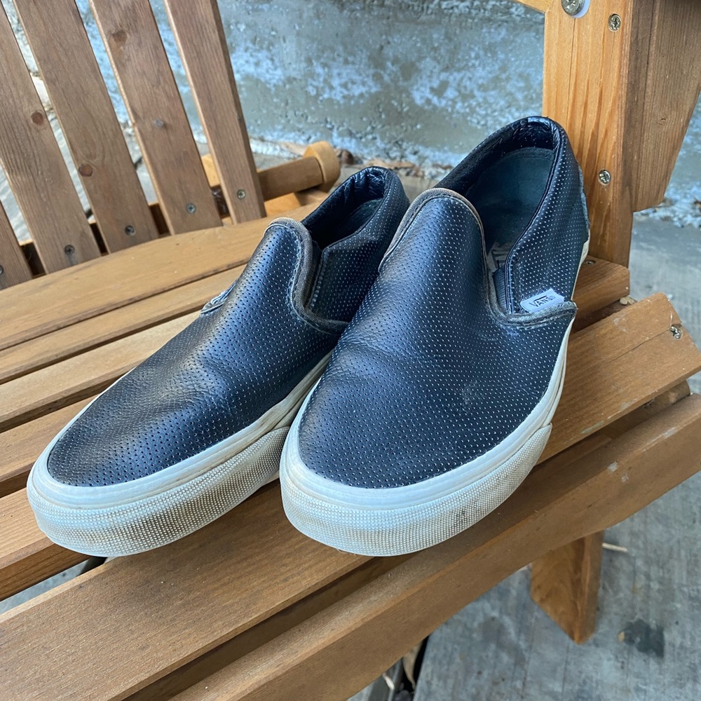 Vans Black Slip-On Sneakers